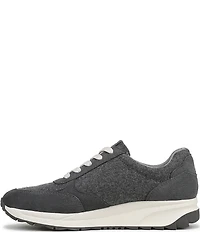 Naturalizer Shay Wool and Suede Lace Up Sneakers
