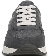 Naturalizer Shay Wool and Suede Lace Up Sneakers