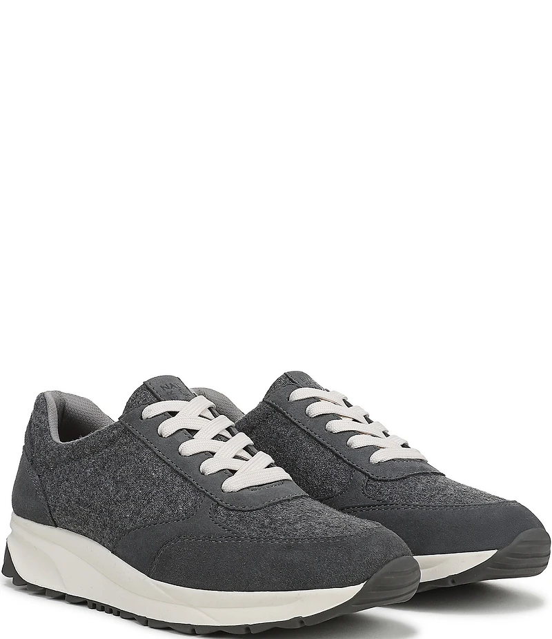 Naturalizer Shay Wool and Suede Lace Up Sneakers