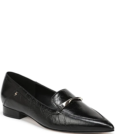 Naturalizer Sheila Leather Bar Hardware Loafers
