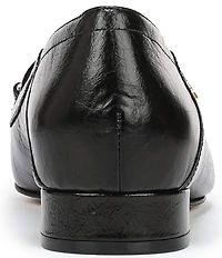 Naturalizer Sheila Leather Bar Hardware Loafers