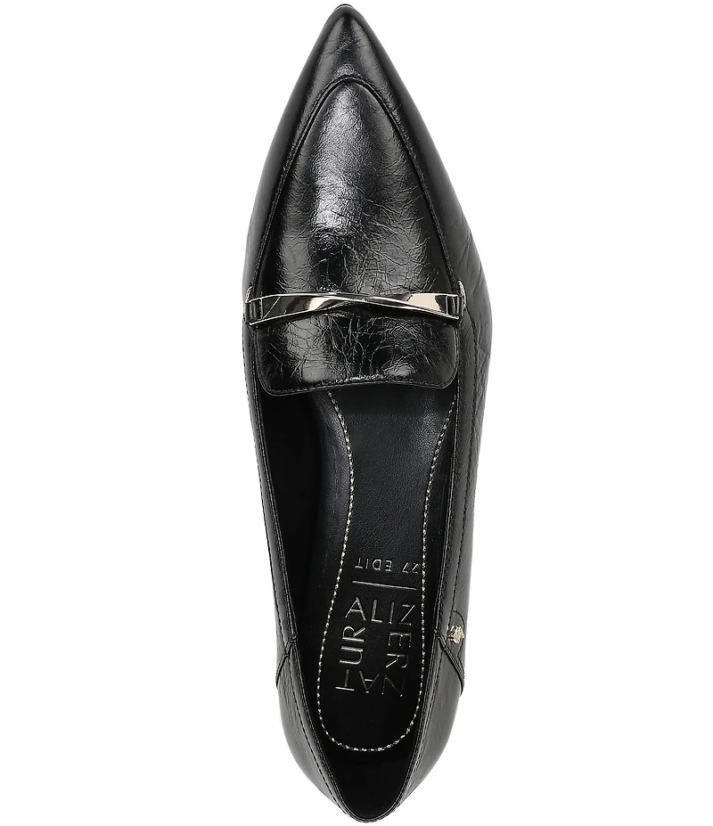 Naturalizer Sheila Leather Bar Hardware Loafers
