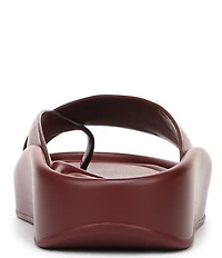 Naturalizer So-Fly Leather Banded Platform Slide Sandals