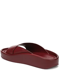 Naturalizer So-Fly Leather Banded Platform Slide Sandals