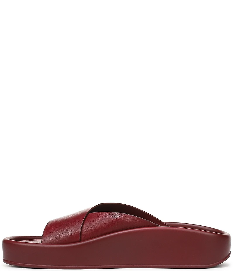 Naturalizer So-Fly Leather Banded Platform Slide Sandals