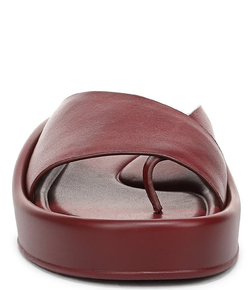 Naturalizer So-Fly Leather Banded Platform Slide Sandals