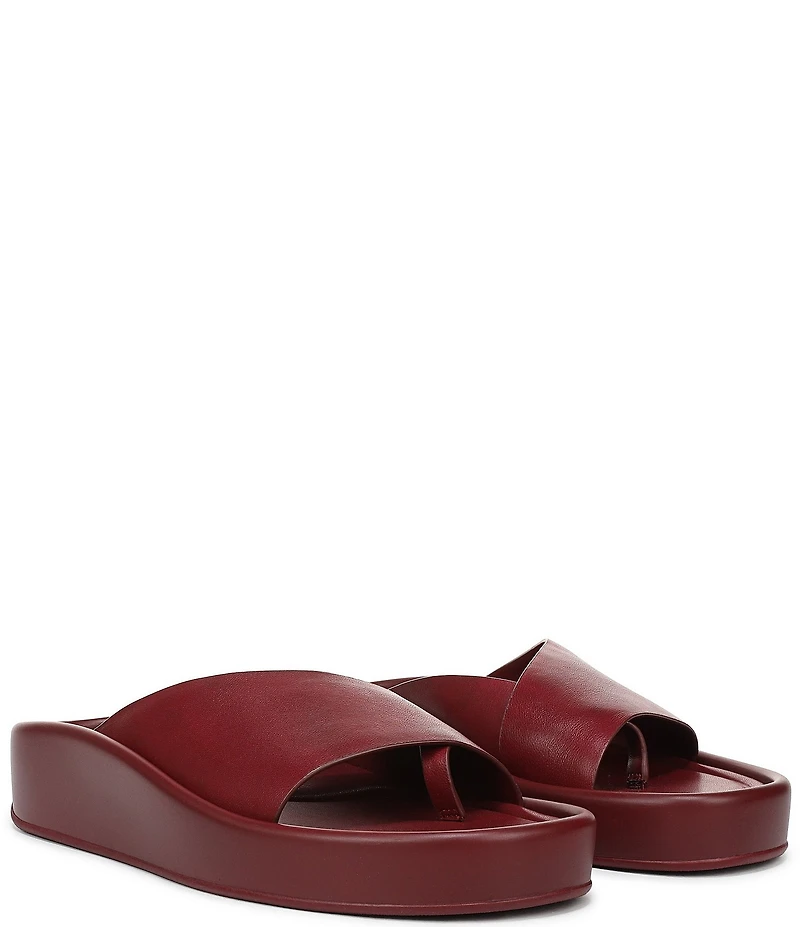 Naturalizer So-Fly Leather Banded Platform Slide Sandals