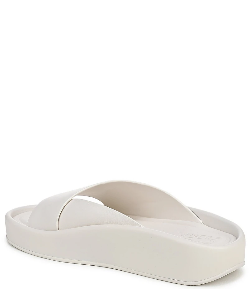 Naturalizer So-Fly Leather Banded Platform Slide Sandals