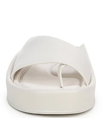 Naturalizer So-Fly Leather Banded Platform Slide Sandals