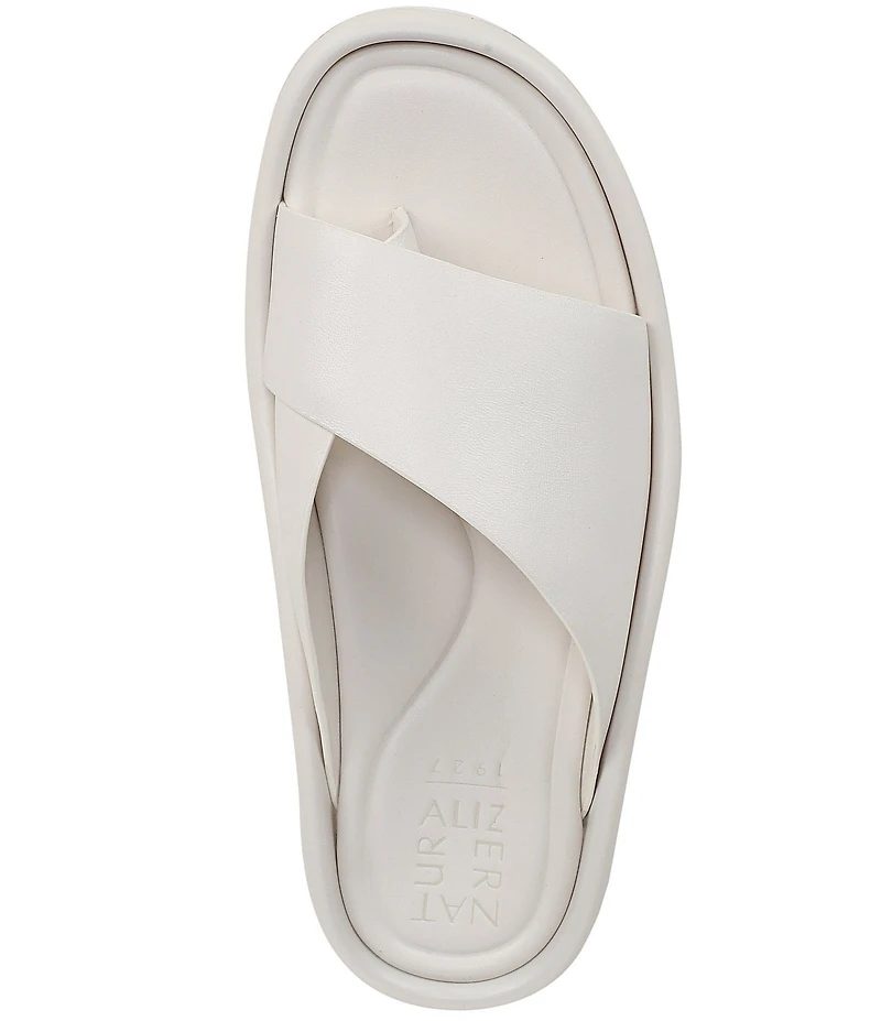 Naturalizer So-Fly Leather Banded Platform Slide Sandals