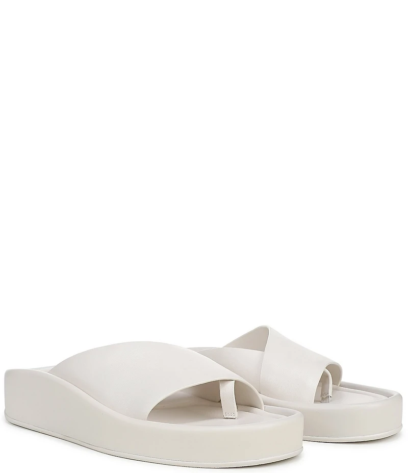 Naturalizer So-Fly Leather Banded Platform Slide Sandals