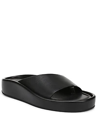 Naturalizer So-Fly Leather Banded Platform Slide Sandals