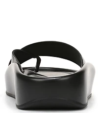 Naturalizer So-Fly Leather Banded Platform Slide Sandals