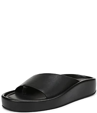 Naturalizer So-Fly Leather Banded Platform Slide Sandals