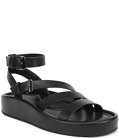 Naturalizer So-Sweet Leather Strappy Platform Sandals