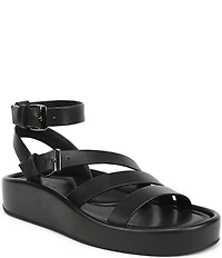 Naturalizer So-Sweet Leather Strappy Platform Sandals