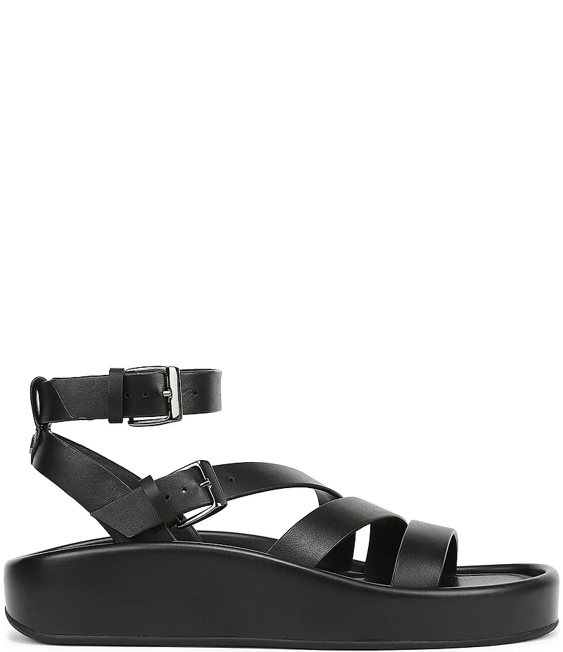 Naturalizer So-Sweet Leather Strappy Platform Sandals