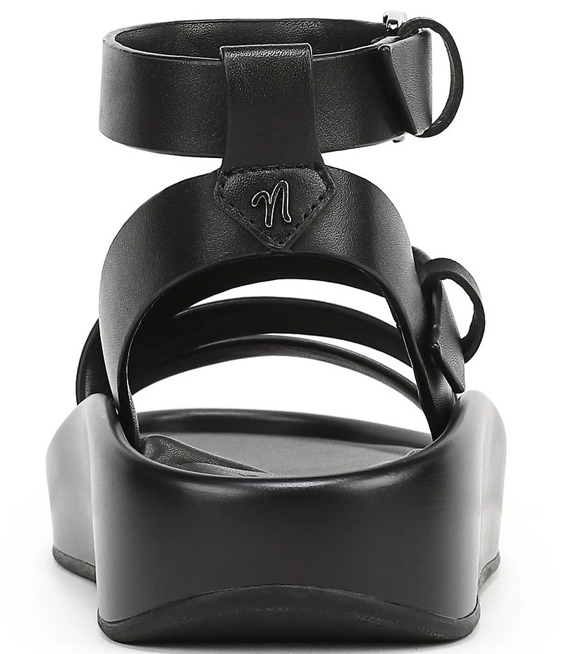 Naturalizer So-Sweet Leather Strappy Platform Sandals