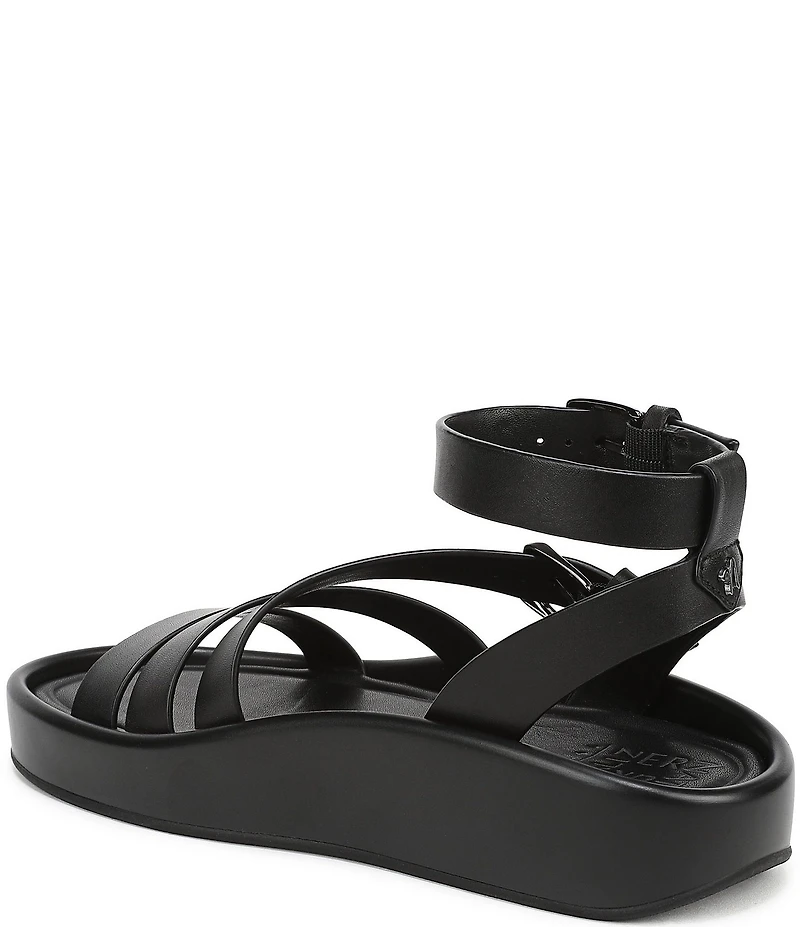 Naturalizer So-Sweet Leather Strappy Platform Sandals