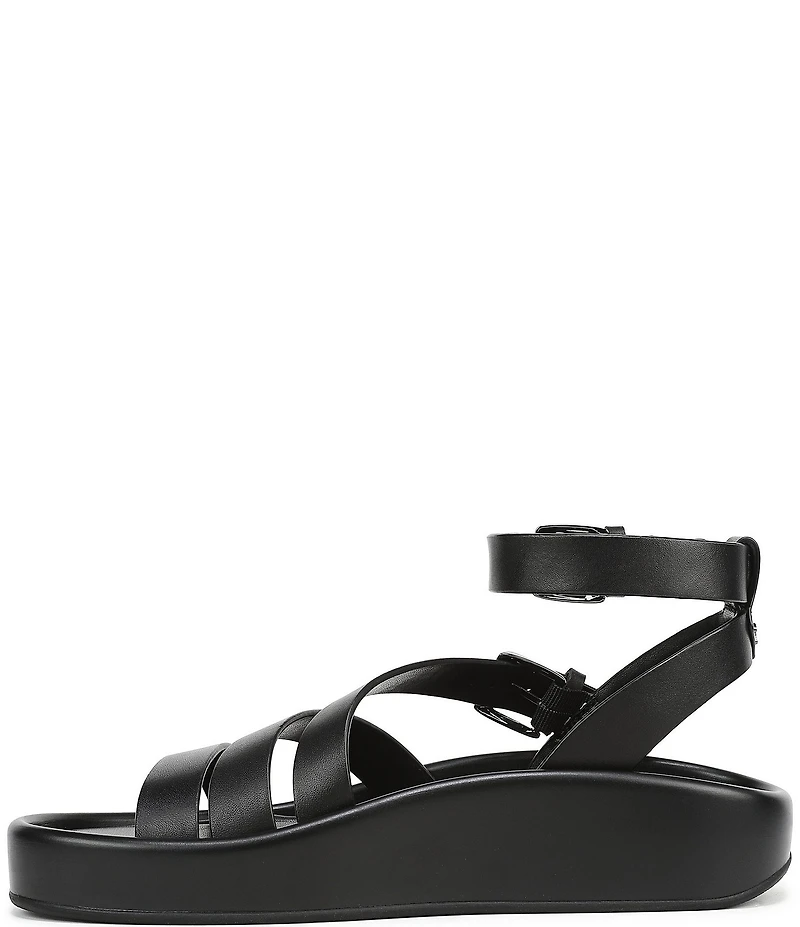 Naturalizer So-Sweet Leather Strappy Platform Sandals