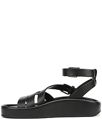 Naturalizer So-Sweet Leather Strappy Platform Sandals