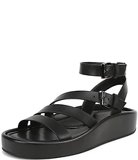 Naturalizer So-Sweet Leather Strappy Platform Sandals