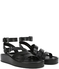 Naturalizer So-Sweet Leather Strappy Platform Sandals