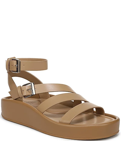 Naturalizer So-Sweet Leather Strappy Platform Sandals