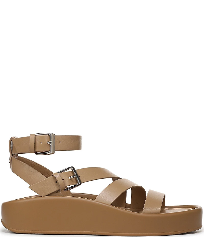 Naturalizer So-Sweet Leather Strappy Platform Sandals