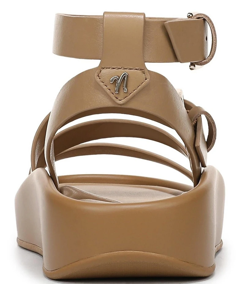 Naturalizer So-Sweet Leather Strappy Platform Sandals