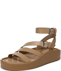 Naturalizer So-Sweet Leather Strappy Platform Sandals