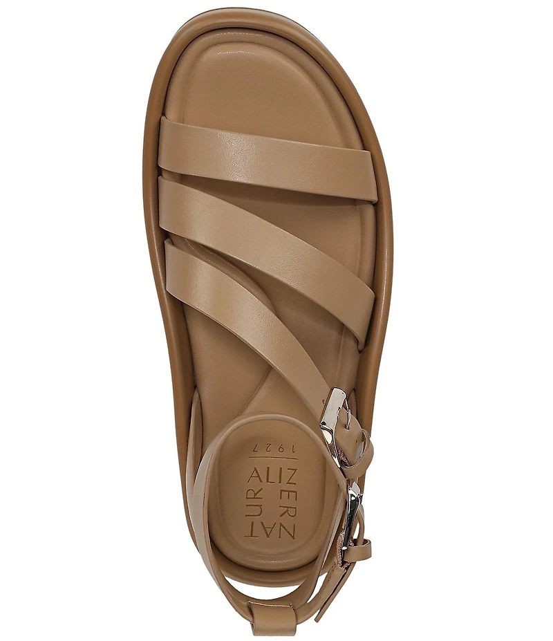 Naturalizer So-Sweet Leather Strappy Platform Sandals