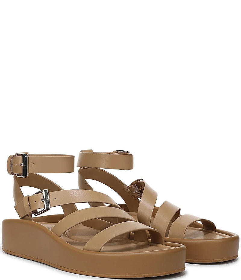 Naturalizer So-Sweet Leather Strappy Platform Sandals