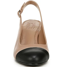 Naturalizer Sophie Leather Slingback Cap Toe Pumps