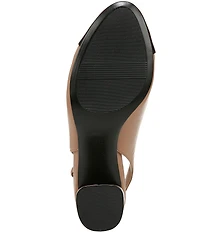 Naturalizer Sophie Leather Slingback Cap Toe Pumps
