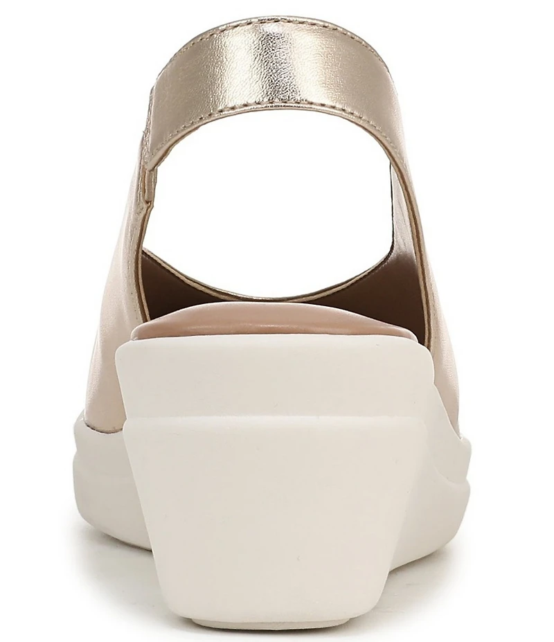 Naturalizer Sutton Leather Slingback Wedge Pumps