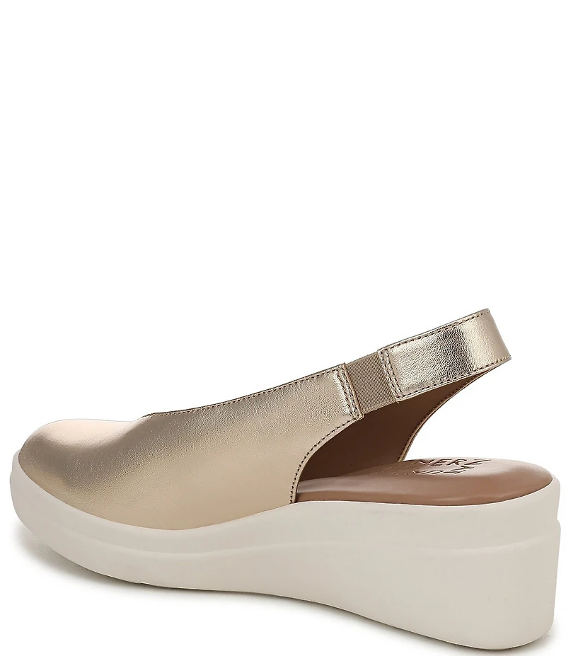 Naturalizer Sutton Leather Slingback Wedge Pumps