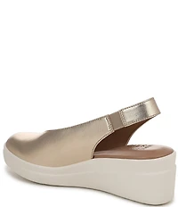 Naturalizer Sutton Leather Slingback Wedge Pumps