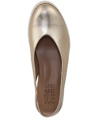 Naturalizer Sutton Leather Slingback Wedge Pumps