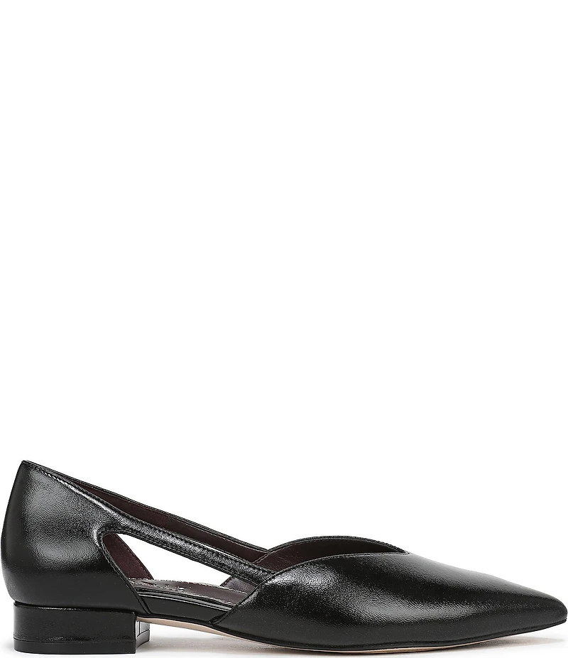Naturalizer Sydney Leather Cutout Pointed Toe Dress Flats