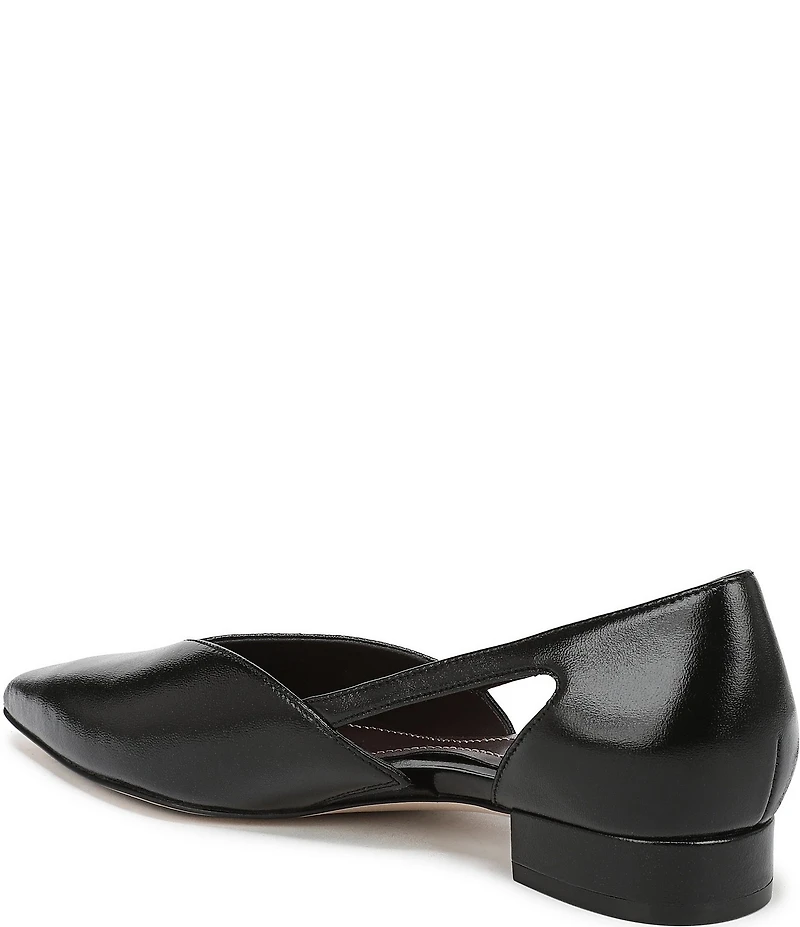 Naturalizer Sydney Leather Cutout Pointed Toe Dress Flats