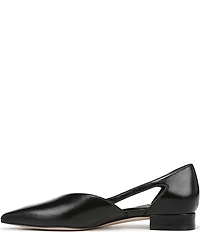 Naturalizer Sydney Leather Cutout Pointed Toe Dress Flats
