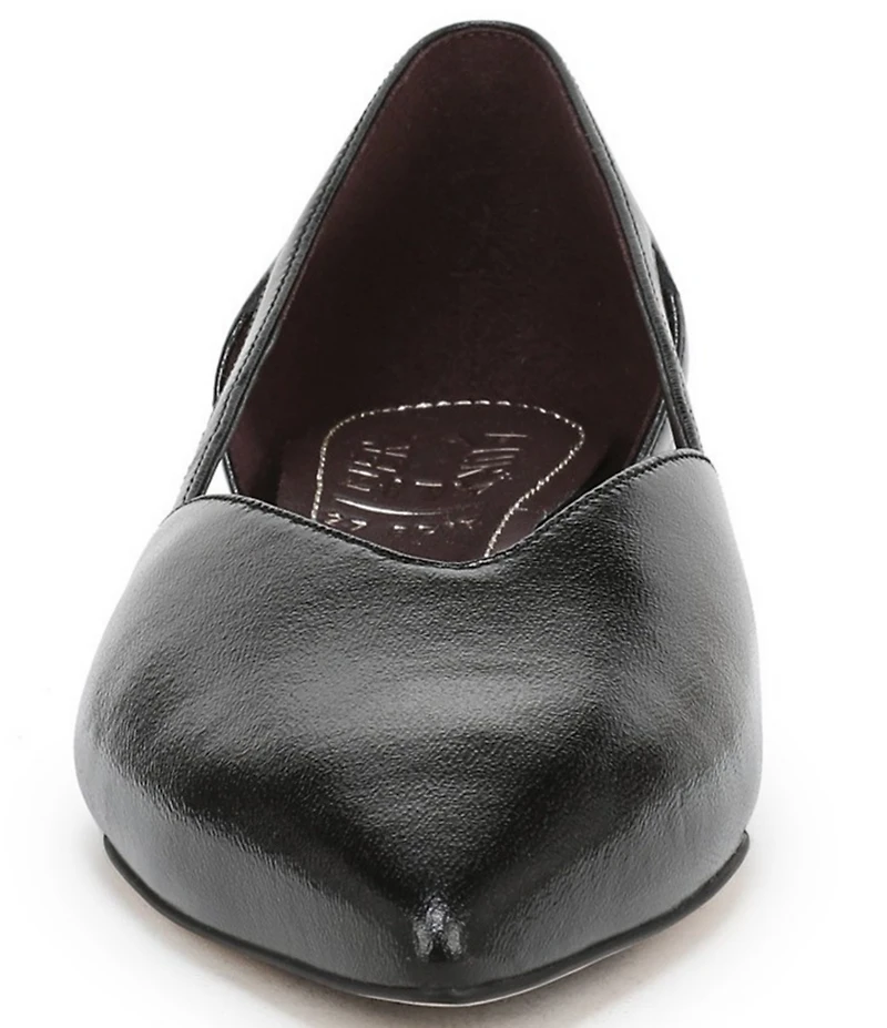 Naturalizer Sydney Leather Cutout Pointed Toe Dress Flats