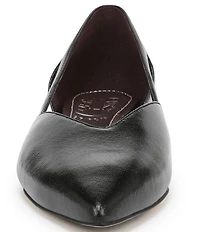 Naturalizer Sydney Leather Cutout Pointed Toe Dress Flats