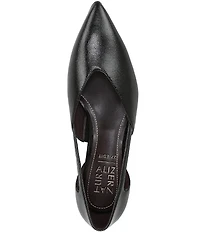 Naturalizer Sydney Leather Cutout Pointed Toe Dress Flats