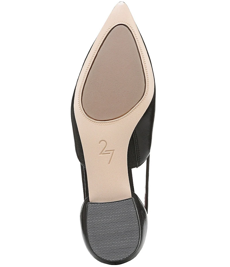 Naturalizer Sydney Leather Cutout Pointed Toe Dress Flats