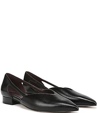 Naturalizer Sydney Leather Cutout Pointed Toe Dress Flats