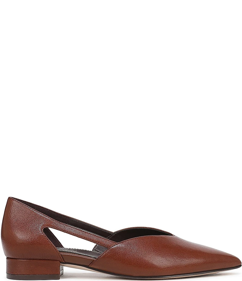 Naturalizer Sydney Leather Cutout Pointed Toe Dress Flats