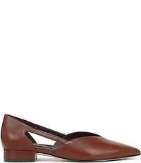 Naturalizer Sydney Leather Cutout Pointed Toe Dress Flats