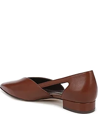 Naturalizer Sydney Leather Cutout Pointed Toe Dress Flats